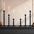 Halloween Skull Candle Holder Set of 3 - Gothic Metal Candlestick Holders with Adjustable Heads - Variation of THIS listing 6