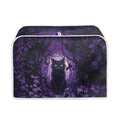 Cat Bat Maple Leaves Print 2 Slice Toaster Cover - Dustproof Kitchen Accessory - Halloween Decoration