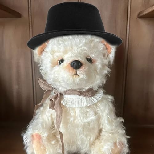 6 Pcs 5-Inch Felt Top Hats for Crafts, Party, Christmas Decorations, Doll Accessories