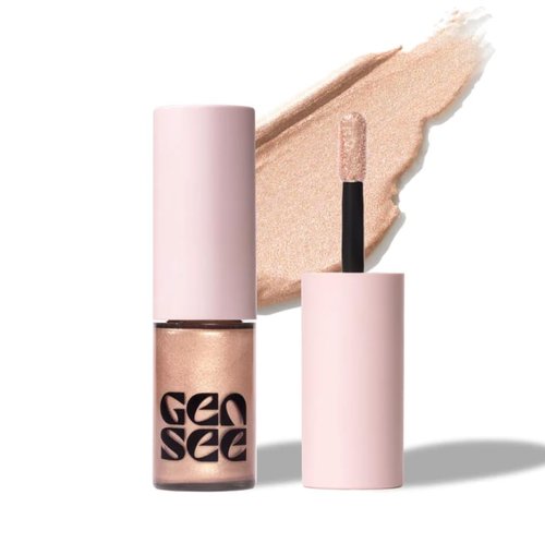Gen See Mixed Media Metallic Liquid Eyeshadow, Moonlight – High Shine Molten Metal Eye Color, Featherlight Full Coverage Shimmer, Multi-Use Highlight Makeup, Vegan Cruelty-Free, Made in Italy
