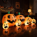 Halloween Inflatable Pumpkin Group Decoration - 7.5 Feet Large Outdoor Festive Decor - Pumpkin Group Variation