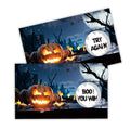 Halloween Pumpkin Scratch Off Cards Pack - Spooky Party Game for Kids & Adults