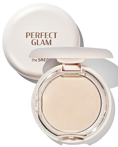 Thesaem Glam Glow Pact Face Powder with Colorful Pearls & Diamond - 1 Pack