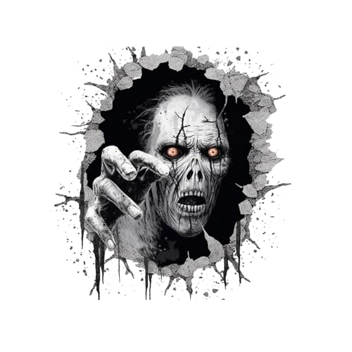 Halloween Ghost 3D Wall Decals - Spooky Removable Ghost Wall Stickers for Halloween Party Decorations