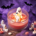 Halloween Scented Candle Gift Set with Ghost & Walking Dog Design