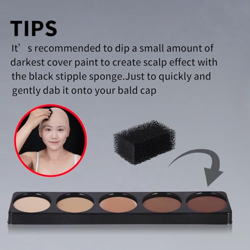 Bald Cap Kit for SFX Makeup, Halloween, Cosplay & Performance – All-in-One Costume Set