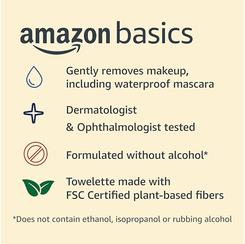 Night Calming Makeup Remover Wipes - 25 Count Pack of 2, Gentle & Waterproof Makeup Removal