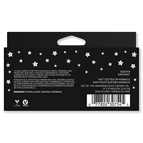 False Eyelashes Pack of 2 - Enchant Halloween Makeup Lashes - Encantar Variation