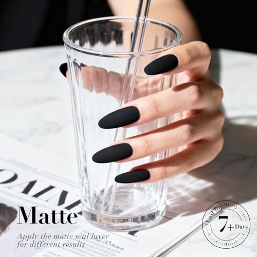 Black Nail Polish 10ml - Long-Lasting Glossy Finish & Easy Application