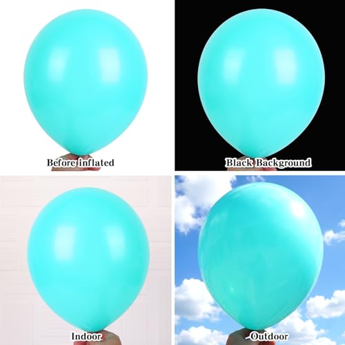 Teal Blue Balloon Arch Set 154pcs for Party Decor - Different Sizes