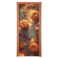 Thanksgiving Pumpkin Door Cover - Stretch Fabric Porch Decor, 35 x 79 Inches Variation of THIS listing
