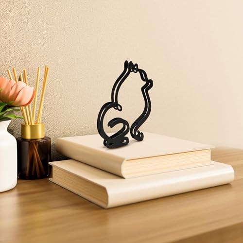 Minimalist Metal Dog Wall Sculpture - Geometric Pomeranian Art Decor