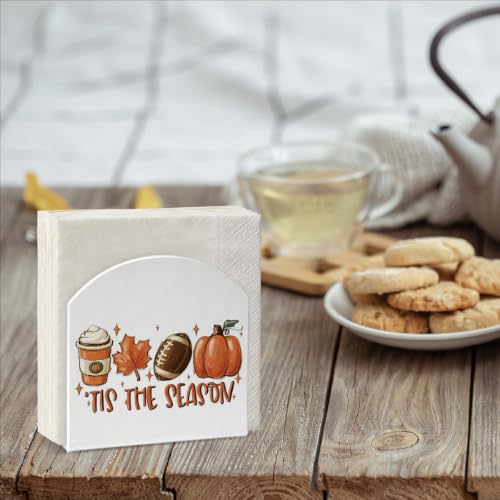 Fall Acrylic Napkin Holder for Table Decor - Autumn Themed Tissue Dispenser