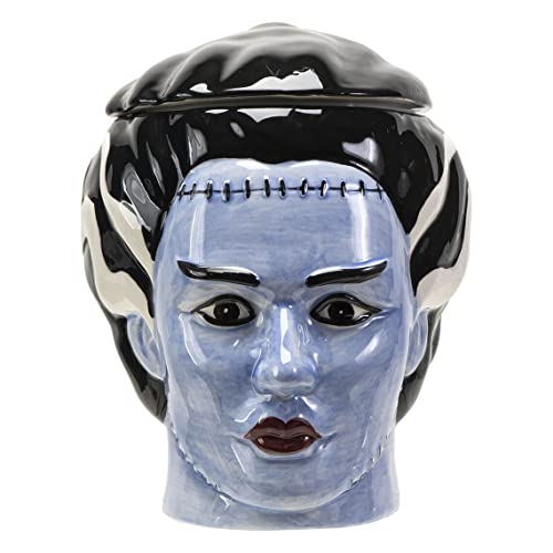 Bride Of Frankenstein Ceramic Cookie Jar Halloween Kitchen Decor