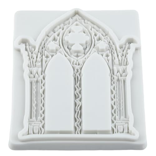 Gothic Gate Fondant Silicone Mold - Cake Decoration & Cupcake Topper - Style B