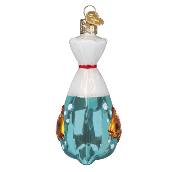 Goldfish in a Bag Holiday Glass Ornament for Christmas Tree - Handcrafted Pet Collection