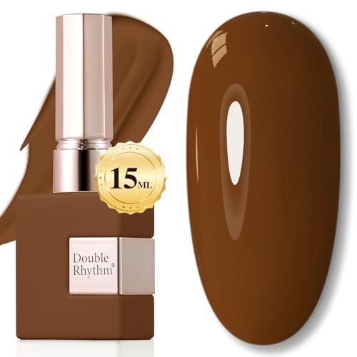 Double Rhythm 15ML Sheer Gel Polish - Brown Variation for DIY Manicure