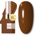 Double Rhythm 15ML Sheer Gel Polish - Brown Variation for DIY Manicure