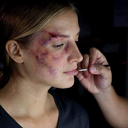 Alcohol-Activated Makeup Kit - 12-Color SFX Palette + Activator & Remover for Wounds & Halloween