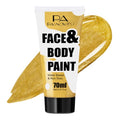 Gold Face Paint 70ml - Water-Based SFX Makeup for Halloween & Cosplay - Non-Toxic