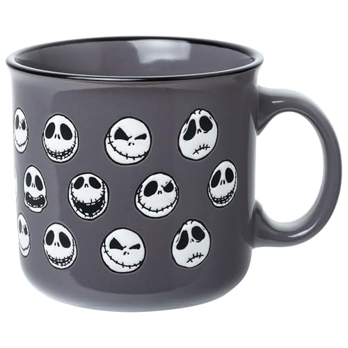 Nightmare Before Christmas Jack Skellington Ceramic Camper Mug 20oz - Wax Resist Design