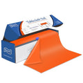 Disposable Plastic Table Cover Roll 54x1440 Inches with Cutter - Orange, Party & Picnic Use