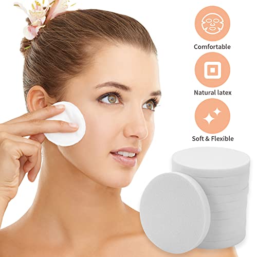 12-Piece Round Makeup Sponge Set 2.2 Inch Foam Blenders for Liquid & Powder Foundation
