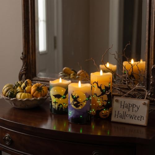 Halloween Flameless Candles with Remote Control - Wizard Variation
