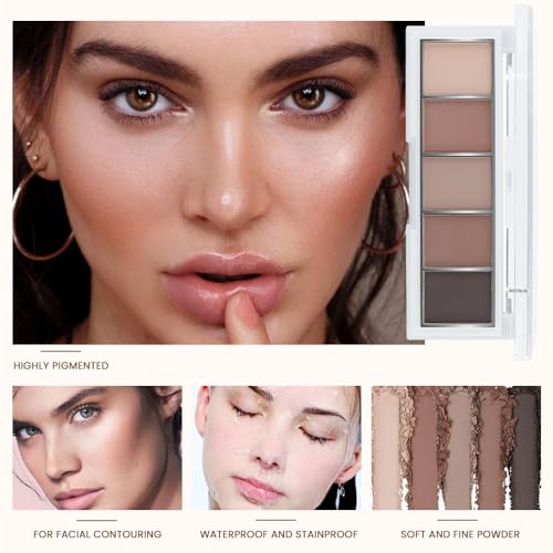 Matte Eyeshadow Palette - Cool Taupe Grey Brown Ash for Smokey & Daily Makeup - Variation 06