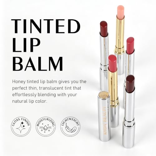 Honey Tinted Lip Balm - Black Sheer Hydrating Lip Gloss - Variation #01 Black Candy