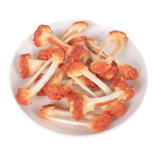 6PCS Artificial Chicken Leg Bone Model - Realistic Food Props & Decor