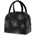 Spider Web Halloween Insulated Cooler Lunch Tote Bag - Black, Web Design