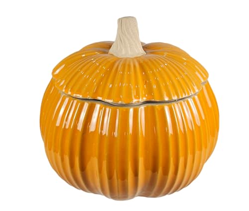 Halloween Give Thanks Pumpkin Cookie Jar - Textured Pumpkin, Fall Decor