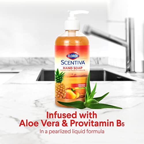 Clorox Scentiva Liquid Hand Soap Hawaiian Sunshine 14 Fl Oz - Moisturizing & Germs