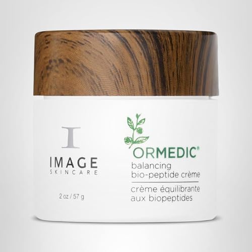 IMAGE Skincare, ORMEDIC Biopeptide Crème, Balancing Face Moisturizer with Shea Butter, Hyaluronic Acid and Organic Plant Oils, 2oz