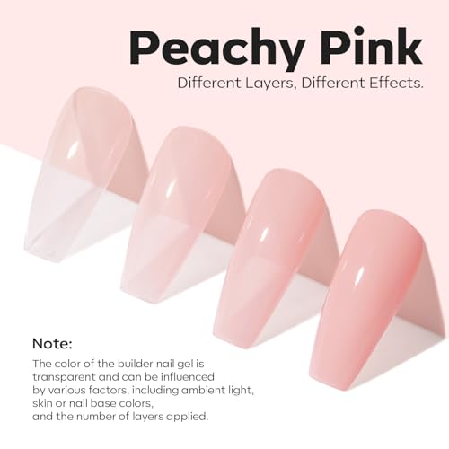 Modelones Nail Strengthener & Growth Polish - Peachy Pink A1