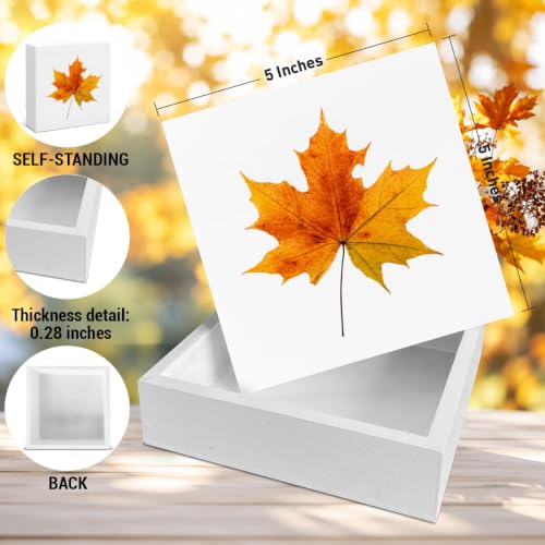 Fall Decor Rustic Maple Leaf Wooden Sign - Sign-18 Autumn Thanksgiving