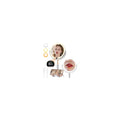 Gospire Plastic Frame 8" Lighted Makeup Mirror with Lights and Magnification, 20X Magnifying Mirror with Light for Makeup Desk, Height Adjustable and Digital Display, Shaving Mirror for Bathroom
