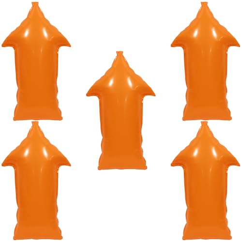 Orange Directional Arrow Balloons 5 Pack - Halloween Birthday Party Decorations