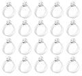 Clear Fillable Christmas Ornaments Balls 2cm Set of 20 Holiday Decorations