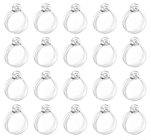 Clear Fillable Christmas Ornaments Balls 2cm Set of 20 Holiday Decorations