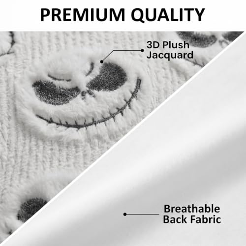 Halloween Pillow Covers 18x18 White Faux Fur Throw Pillow Cases Home Decor