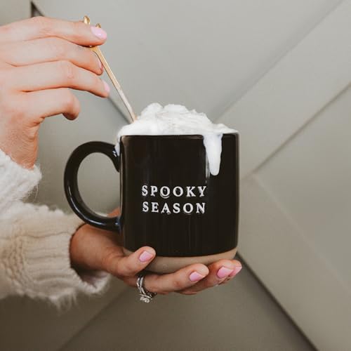 Halloween Spooky Coffee Mug - 14oz Durable Stoneware Cup with Season Design - Spooky Season Variation