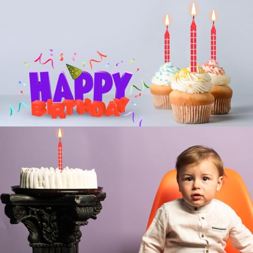 Spider Web Birthday Candles Set - 12 Pack for Halloween & Themed Parties