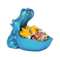 Hippo Key Holder Statue - Blue Candy Dish & Decorative Figurine - Variation: Blue A