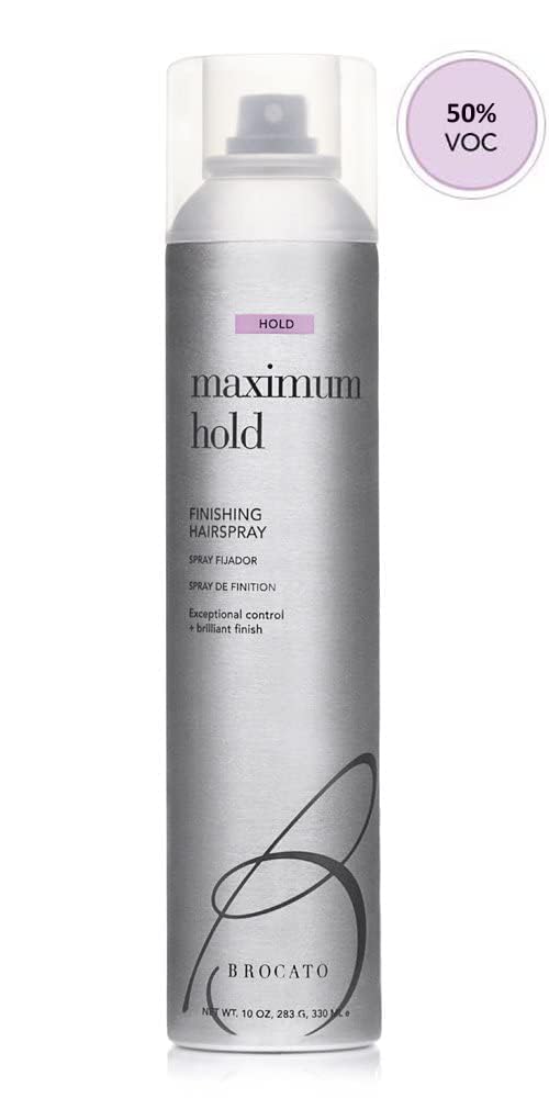 Brocato Maximum Hold Finishing Hairspray - Exceptional Control & Brilliant Finish | 10oz for All Hair Styles
