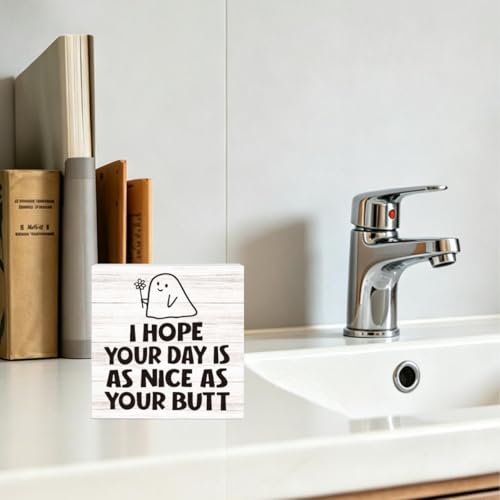 Funny Halloween Ghost Sign Farmhouse Bathroom Decor - Hope Variation