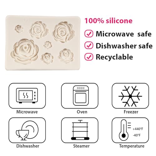 Silicone Cake Mold Set for Tea Party Decor - 3 Pcs Food-Grade Non-Stick