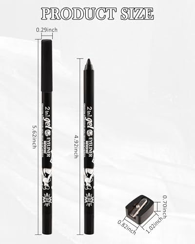 White Waterproof Waterline Eyeliner Pencil - Matte Cream, Pack of 1