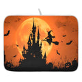 Halloween Witch Castle Dish Drying Mat - Microfiber Absorbent Kitchen Counter Pad 18x24 Inches Variation of THIS listing